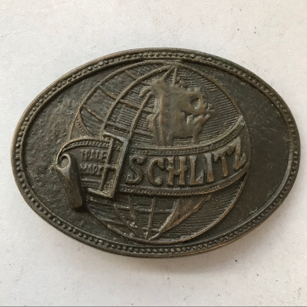 Vintage Schlitz belt buckle